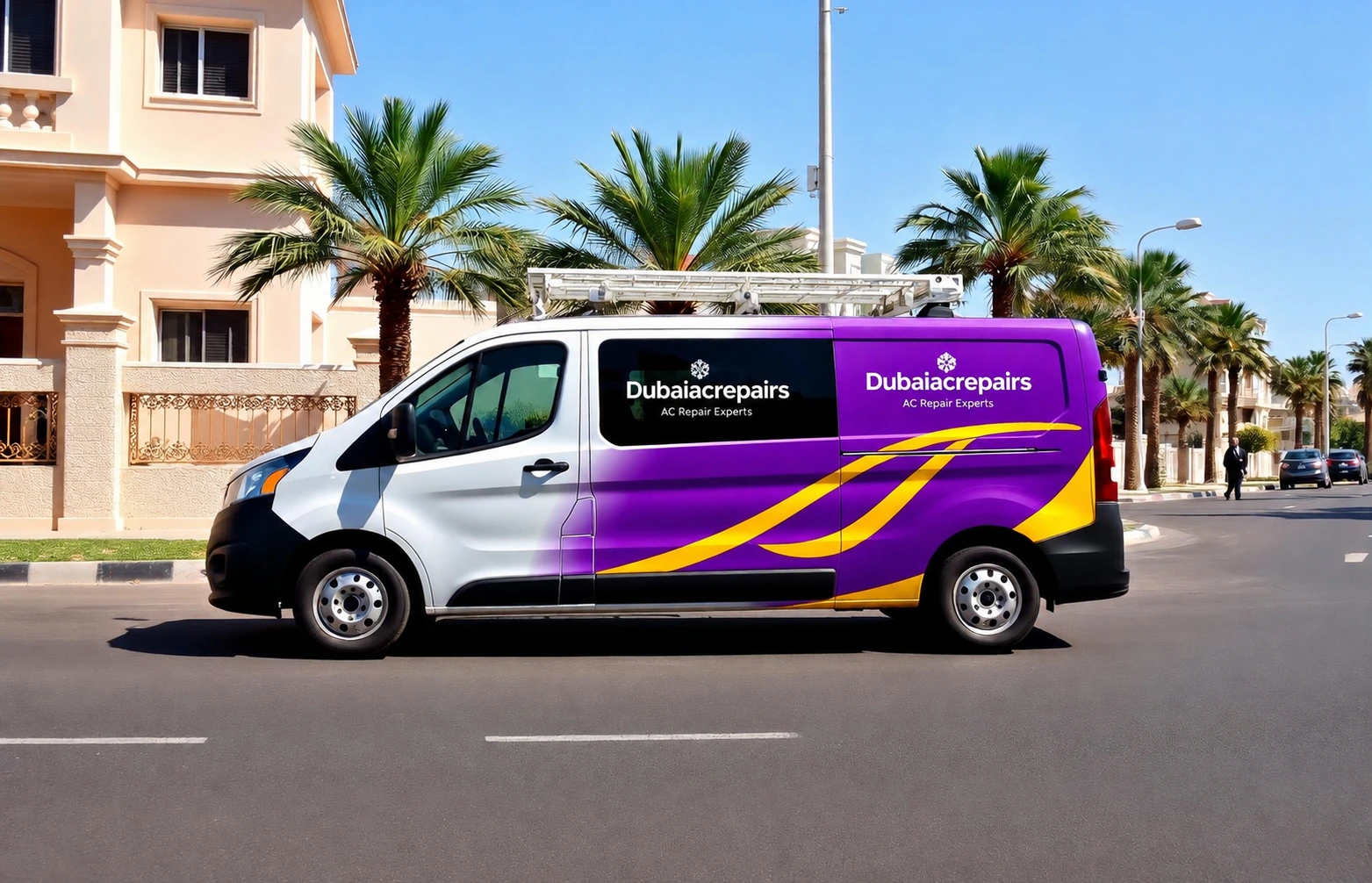 Dubai AC Repairs service van covering all Dubai communities